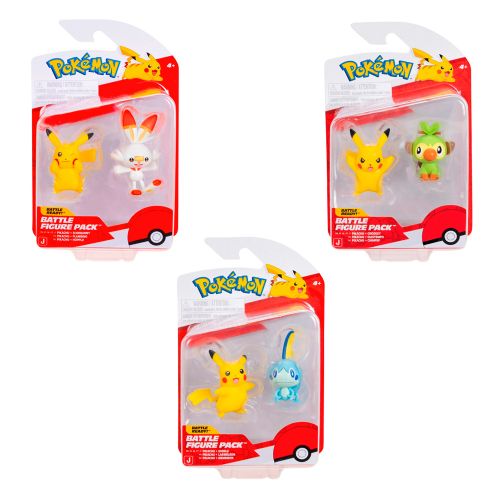 Pokémon - Ensemble de 2 figurines de bataille, assortiment