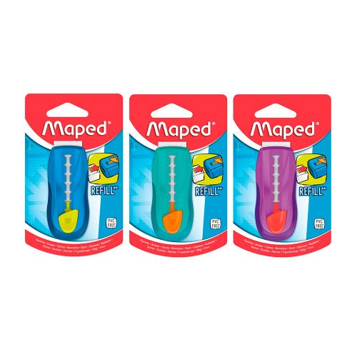 Maped - Porte-efface rechargeable, assortiment