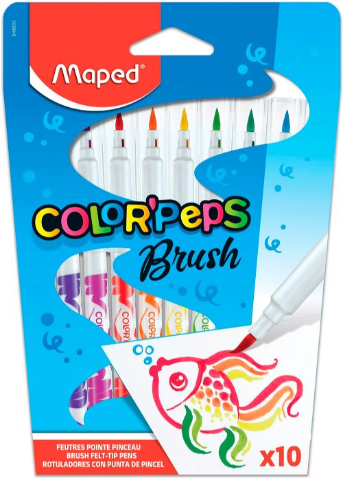 Maped - 10 crayons pinceaux Color'peps