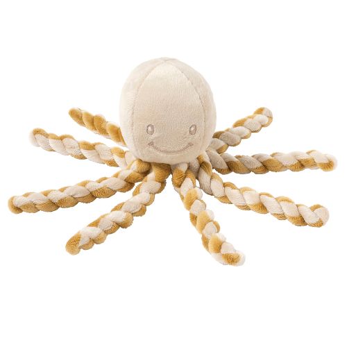 Nattou - Peluche pieuvre 28 cm - sable caramel