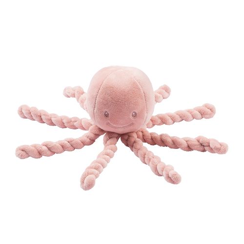 Nattou - Peluche pieuvre 28 cm - vieux rose