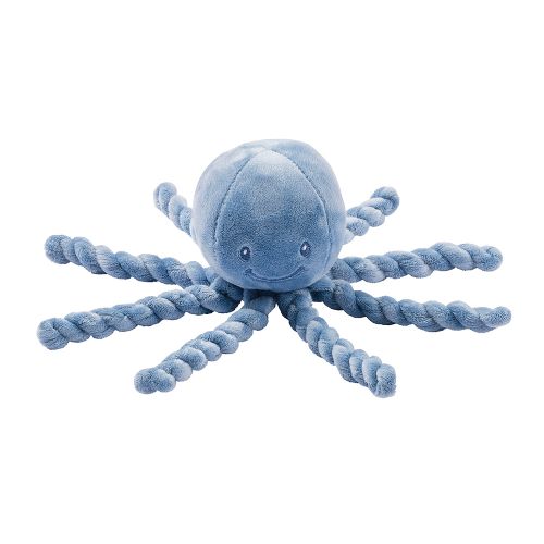 Nattou - Peluche pieuvre 28 cm - bleu infini