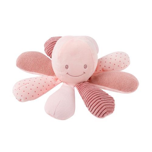 Nattou - Doudou d'activités pieuvre - rose