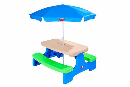 Little Tikes - Table de pique-nique avec parasol