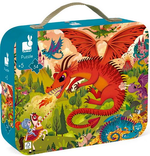 Janod casse-tête 54 pièces - Royaume des dragons
