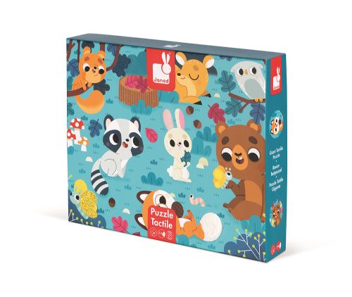 Janod casse-tête tactile 20 pièces - Animaux de la forêt