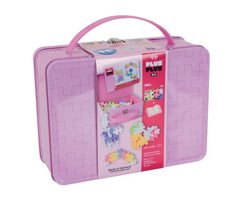 Plus Plus - Valisette Métal BIG Basic 70 pièces - Rose