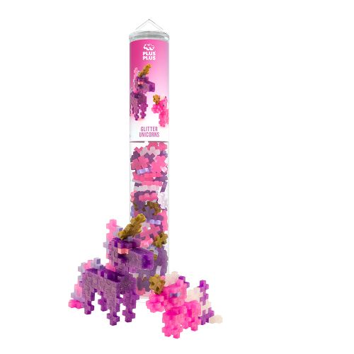 Plus Plus - Tube 100 Pieces - Licorne Paillettées