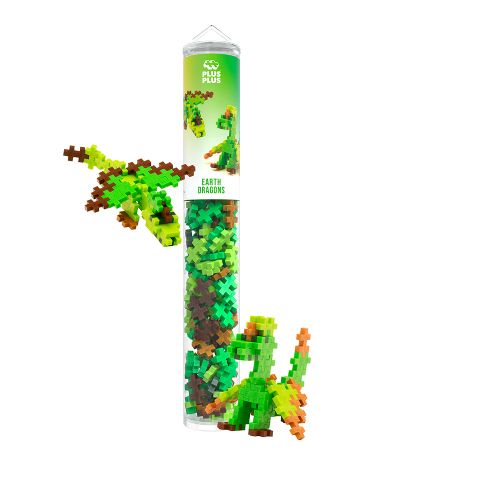 Plus Plus - Tube 100 Pieces - Dragons de la terre