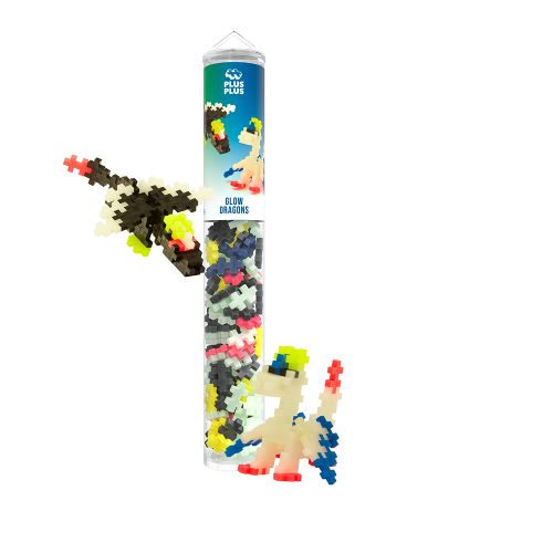 Plus Plus - Tube 100 Pieces - Dragons lumineux