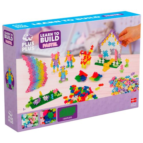 Plus Plus - Learn to Build Pastel Set 600 pieces