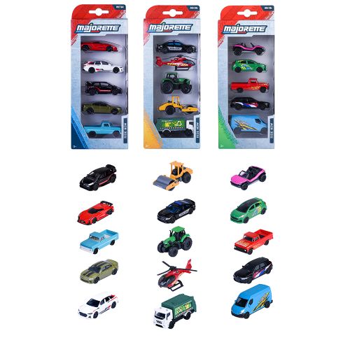 Majorette -Voitures de rue - 5 pièces 1:64 Assortiment