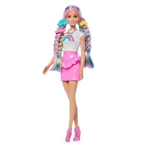 Barbie Fab - Poupée chevelure arc-en-ciel