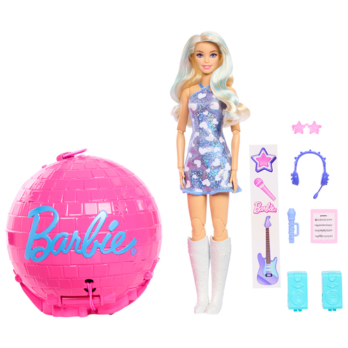 Barbie Carrière - Roll & Reveal™ Poupée Pop Star avec accessoires