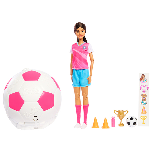 Barbie Carrière - Roll & Reveal™ Poupée soccer avec accessoires