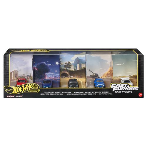 Hot Wheels Premium - Fast & Furious Brian O'Conner vehicle Multipack