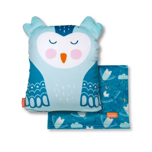 Poupilou - 3-in-1 Plush Blanket: Owl