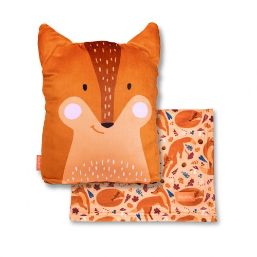 Poupilou - 3-in-1 Plush Blanket: Fox