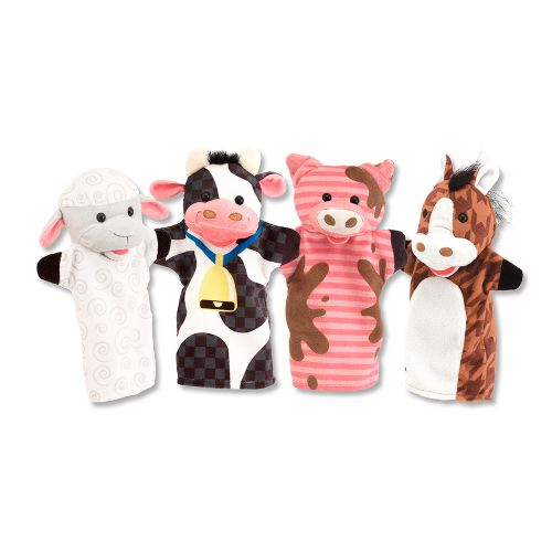 Marionnette amis de la ferme - (lot de 4)