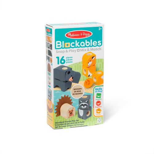 Blockables - Ensemble de jeu amis de la forêt 16 pièces