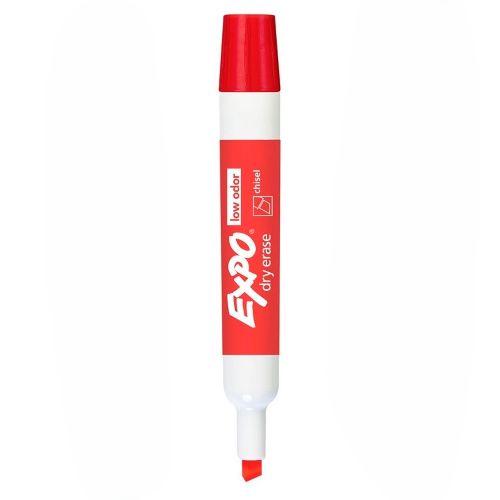 Expo - Crayon effaçable à sec - Rouge, Pointe large