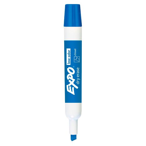 Expo - Crayon effaçable à sec - Bleu, Pointe large