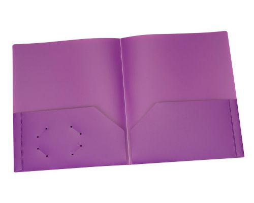 Portfolio de plastique - Pochettes mauve