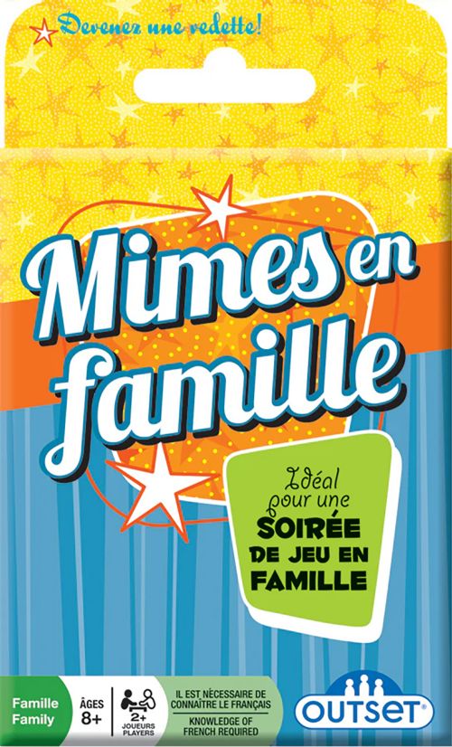 Jeu Mimes en famille Version française