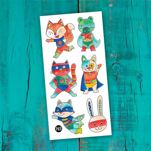 PiCO -Tattoos Animal superheroes
