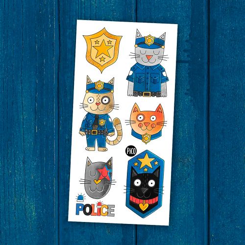 PiCO - Tattoos Pixel the Police Cat