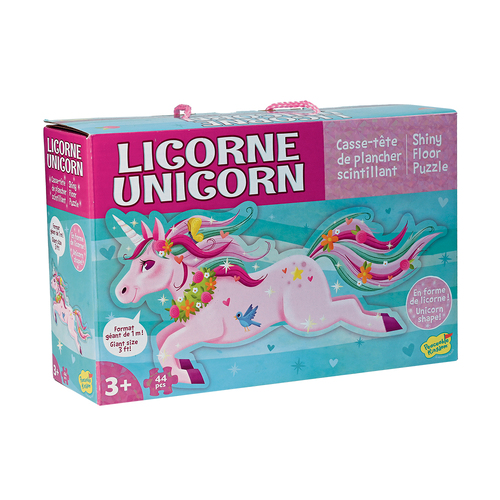 44 Pieces Shiny Floor Puzzle - Unicorn
