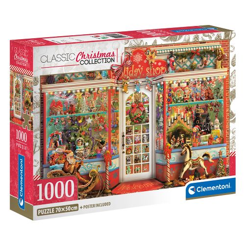Clementoni - 1000 pieces puzzle - Holiday Boutiques