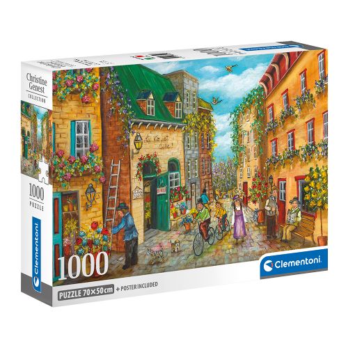 Clementoni - 1000 pieces puzzle - The Alley with 1001 Flowers