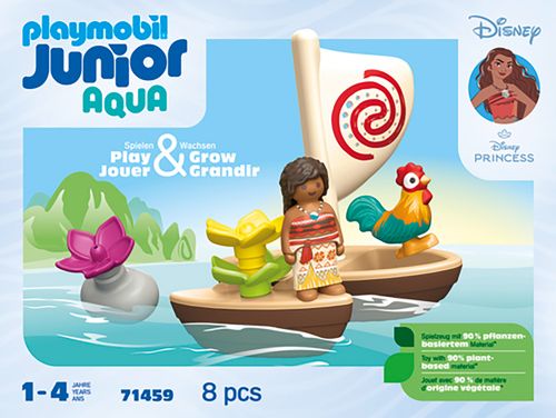 Playmobil 1.2.3 Disney - Moana en voilier