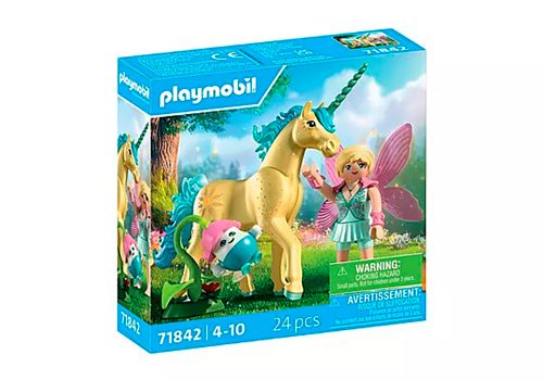 Magic Unicorns - Licorne fleur de soleil et fée