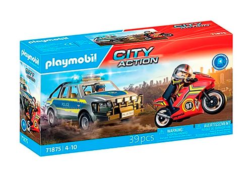 City Action - Pick-up de police avec moto et personnages