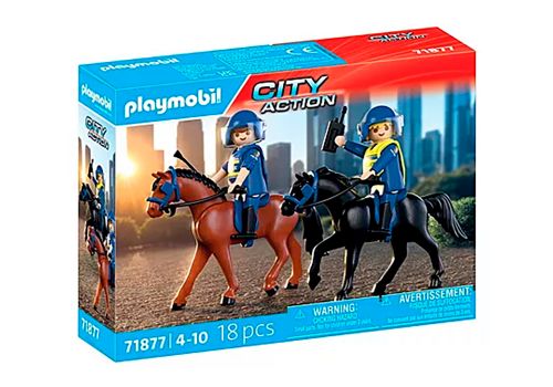 City Action - Policiers cavaliers et leurs chevaux