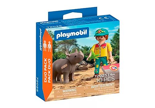 Duo Pack - Soigneur et rhinocéros