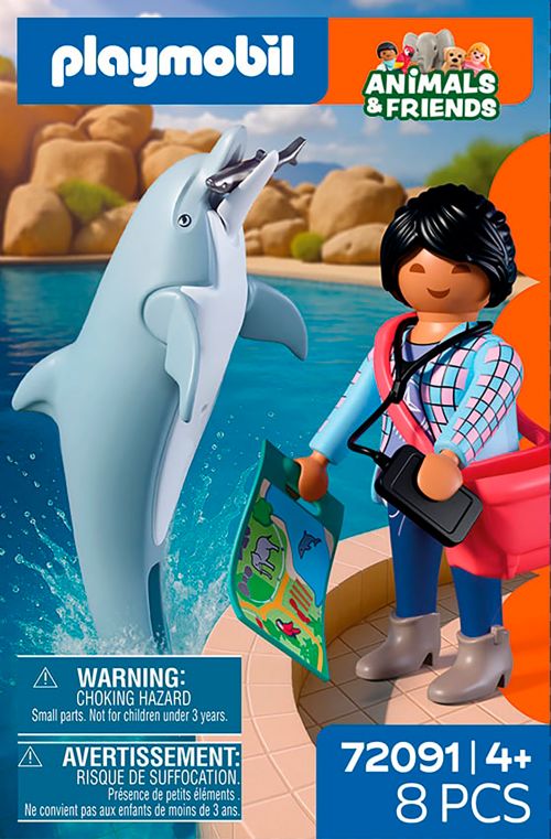 Zoo - Dolphin and Visitor