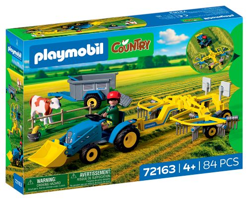Country - Small Tractor with Hay Swather