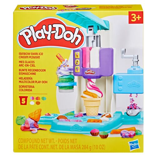 Play-Doh - Ensemble de jeu crème glacée tourbillon arc-en-ciel