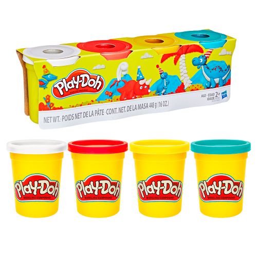 Play-Doh-4pack  4oz Can assorted