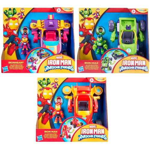 Playskool - Ironman and Friends Mech 2 en 1, assortiment