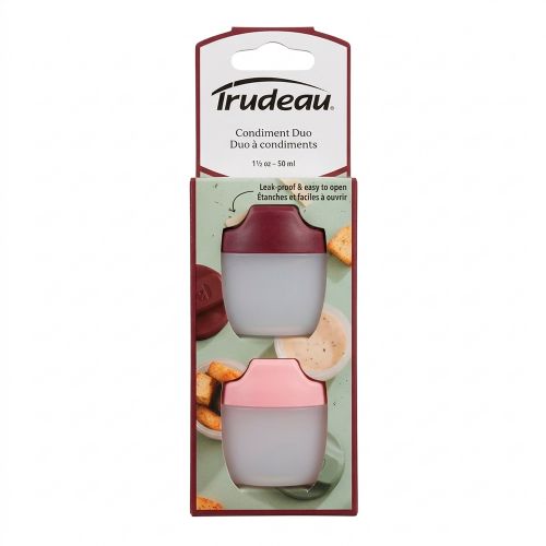 Fuel 2 condiment containers - Plum