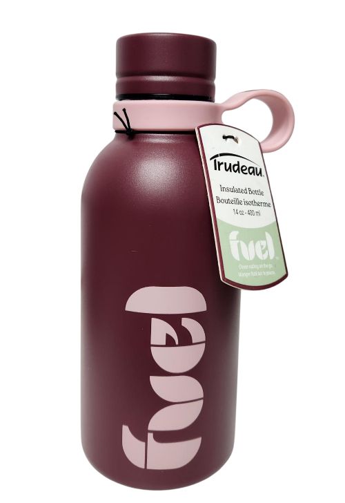 Glacier Stainless steel vacuum bottle 14oz - Plum