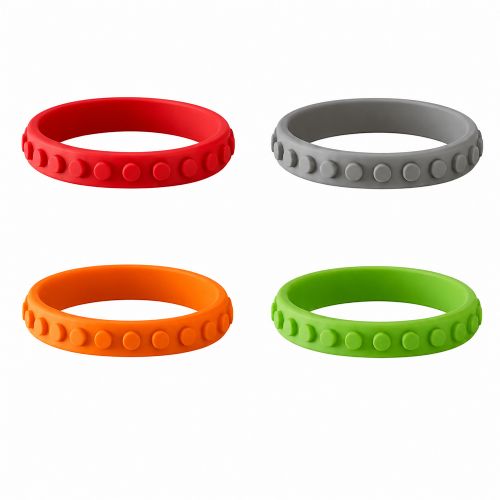 RoBiii - Bracelet mâchouilleur - Brique, assortiment