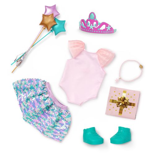 Outfit OG Deluxe - Sequin Surprise™ - Leotard and Skirt for 18" Doll