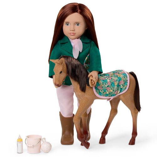 Poupée & animal OG - Philippa 46 cm avec poulain