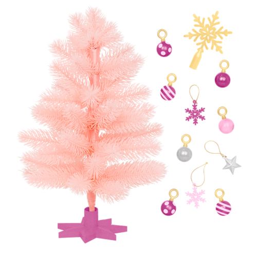 Accessories OG - Snowflakes & Sparkles Holiday Tree - Pink Christmas Tree