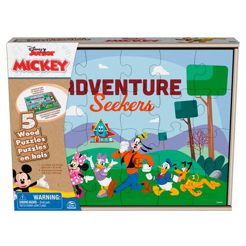 Casse-tête en bois 5 en 1 - Mickey Mouse